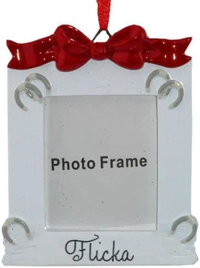 Main image of Horse Frame Personalized Christmas Tree Ornament