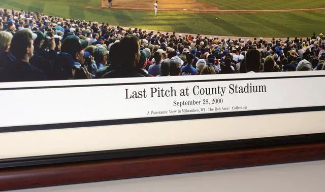 Alt view image 6 of 6 - Chicago Cubs 2016 WS Game 3 Wrigley Field - 13.5x39 Panoramic Poster. Frame Dimensions 13.5x39 with Black Metal Frame #2116