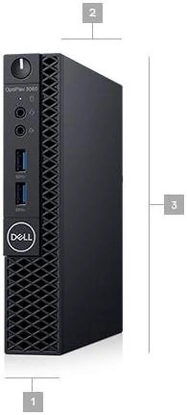Alt view image 3 of 3 - Dell Optiplex 3060 Micro Form Factor Desktop, Intel 6 Core i7 8700T 2.4Ghz to 4 Ghz, 16GB DDR4, 1TB NVMe.2 SSD, Wi-Fi, HDMI, Windows 11 Pro or Windows 10 Pro Upon Request 16GB DDR4 1 TB PCIe