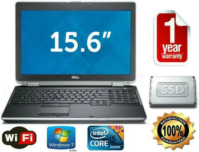 Main image of Dell Latitude E6530 3rd Generation i5 2.8GHz - 16gb RAM - 256 GB SSD - 15.6" LCD Screen  - Windows 7 Pro 64 - - 1 YEAR WARRANTY