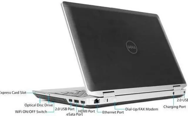 Alt view image 2 of 3 - Dell Latitude E6530 3rd Generation i7 -3520m 2.9GHz - 16gb RAM - 512GB SSD - 15.6" LCD HD Screen . - DVD-RW - Windows 10 Pro