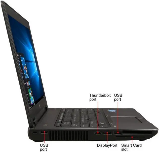 Alt view image 3 of 7 - HP ZBook 15 G2  Mobile Workstation Intel Core i7 QUAD CORE 4th Gen 4810MQ (2.80 GHz) 32GB Memory 256 GB SSD 15.6" FHD 1920X1080 RES   Windows 10 Pro 64-Bit