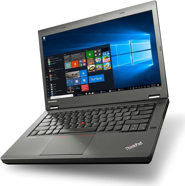 Refurbished Lenovo ThinkPad T440P 14 Notebook with Core i5 4300M 2.6GHz Dual Core Processor 8GB Memory 256GB SSD Windows 10 Professional Newegg