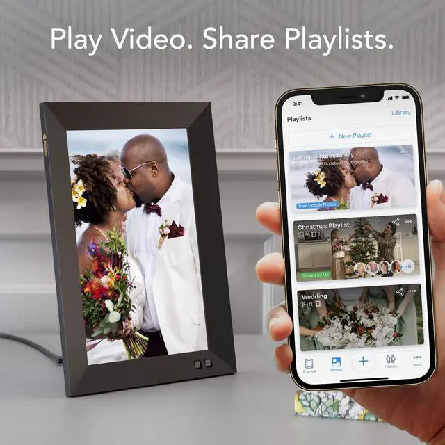 Alt view image 4 of 7 - Nixplay 10.1 inch Smart Digital Picture frame - Share Photos via Email or App