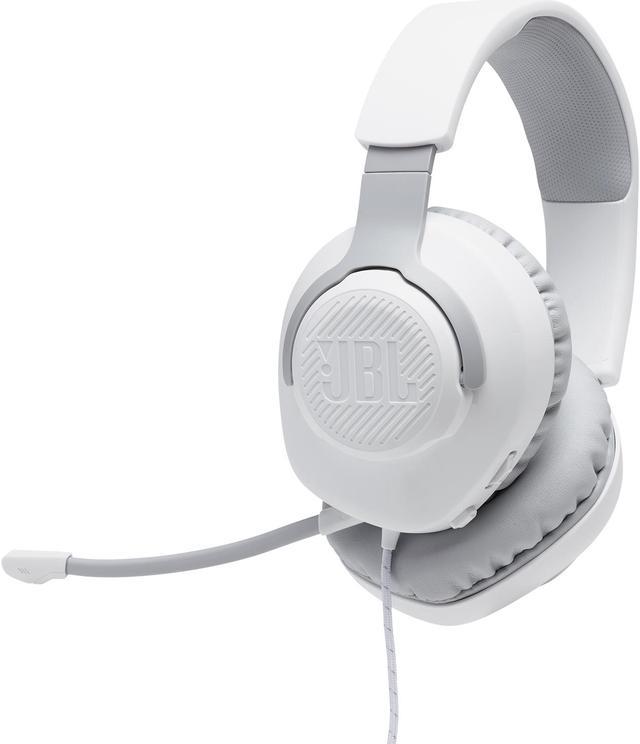 JBL QUANTUM 100 Circumaural Gaming Headset, White 