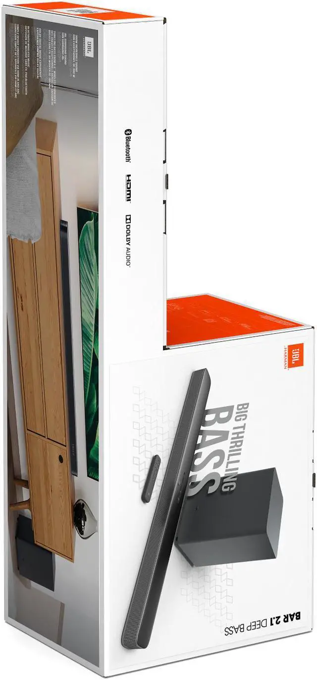 Alt view image 14 of 20 - JBL Bar 2.1 Deep Bass 2.1 Channel Soundbar with Wireless Subwoofer