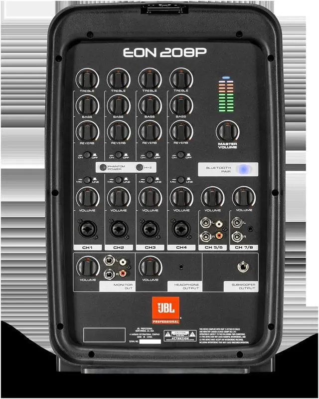 Alt view image 15 of 20 - JBL EON208P Personal PA System, Includes 2x 8" JBL Two-way Speakers and 8-Channel Mixer