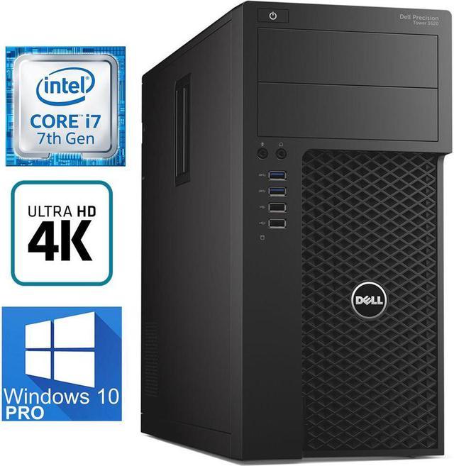 Dell Precision T3620 Workstation - 7th gen Intel i7-7700 Quad Core upto  4.20GHz, 16GB DDR4, 256GB SSD+1TB HDD, USB 3.1, 4K HDMI, Display Port,  Intel 