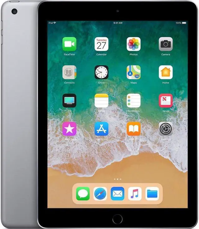 Alt view image 7 of 7 - Apple iPad 9.7" 6th Generation 128GB WiFi - Space Gray