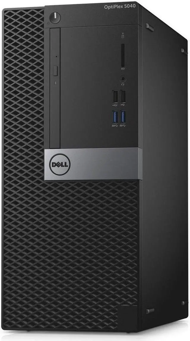 Main image of Dell OptiPlex 5040 MT Computer - 6th Gen Intel Core i5-6500 3.20GHz Quad (upto 3.60GHz), 8GB RAM, 256GB SSD, DVDRW, HDMI, 2 DisplayPorts, 10 USB (6 USB 3.0), Windows 10 Pro, Keyboard & Mouse