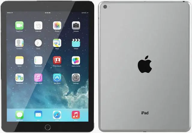 Alt view image 2 of 5 - Apple iPad Air 2 128GB Retina Display 9.7" MGTX2LL/A WiFi Space Gray