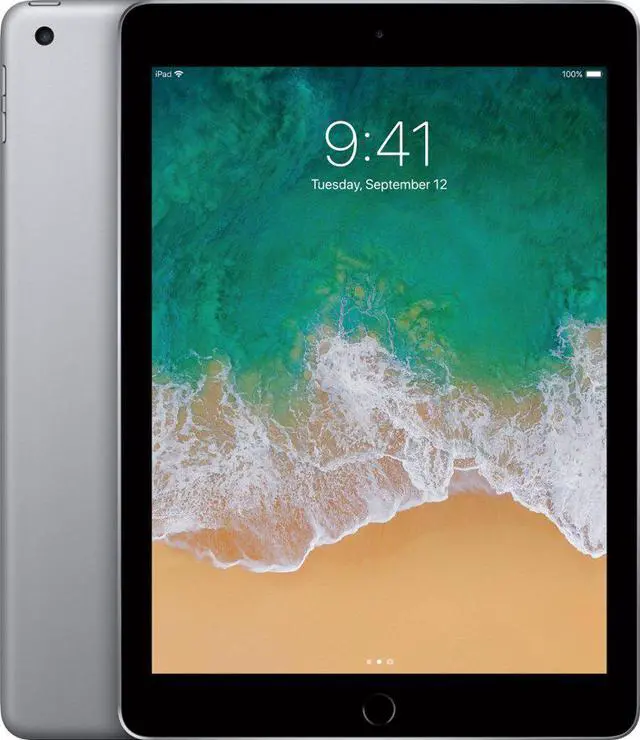 Alt view image 6 of 7 - Apple iPad 9.7" 5th Gen 128GB MP2H2LL/A A1822 (Wi-Fi) Black/Space Gray