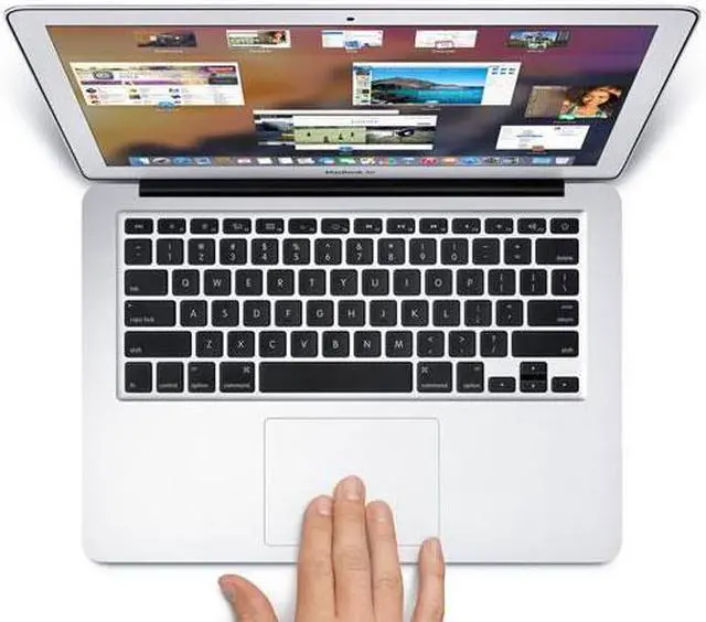 Alt view image 4 of 7 - Apple MacBook Air "Core i5" 1.30Ghz 13.3" 4GB RAM 128GB SSD macOS Mojave MD760LL/A A1466 (2013) - Grade C