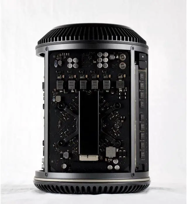 Alt view image 4 of 7 - Apple B Grade Mac Pro "Six Core" 3.5 (Late 2013) 32GB RAM 512GB SSD Dual AMD FirePro D500 3GB Graphics MD878LL/A A1481 MacOS 11 Big Sur