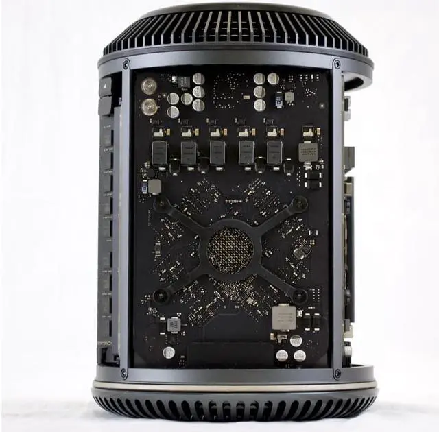 Alt view image 6 of 7 - Apple B Grade Mac Pro "Six Core" 3.5 (Late 2013) 32GB RAM 512GB SSD Dual AMD FirePro D500 3GB Graphics MD878LL/A A1481 MacOS 11 Big Sur