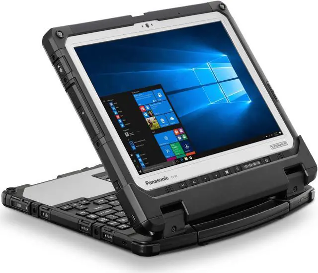 Alt view image 3 of 7 - Panasonic Toughbook CF-33 2-in-1 MIL-STD-810G Certified Laptop, Intel Core i5-7300U, 12.0" QHD Multi-Touch+Digitizer, 8GB RAM, 256GB SSD, 4G LTE Multi Carrier, GPS, Infrared Webcam, Win 10 Pro