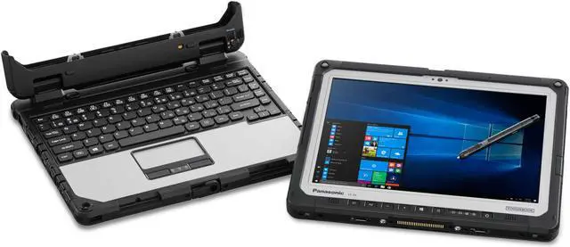 Alt view image 7 of 7 - Panasonic Toughbook CF-33 2-in-1 MIL-STD-810G Certified Laptop, Intel Core i5-7300U, 12.0" QHD Multi-Touch+Digitizer, 8GB RAM, 256GB SSD, 4G LTE Multi Carrier, GPS, Infrared Webcam, Win 10 Pro