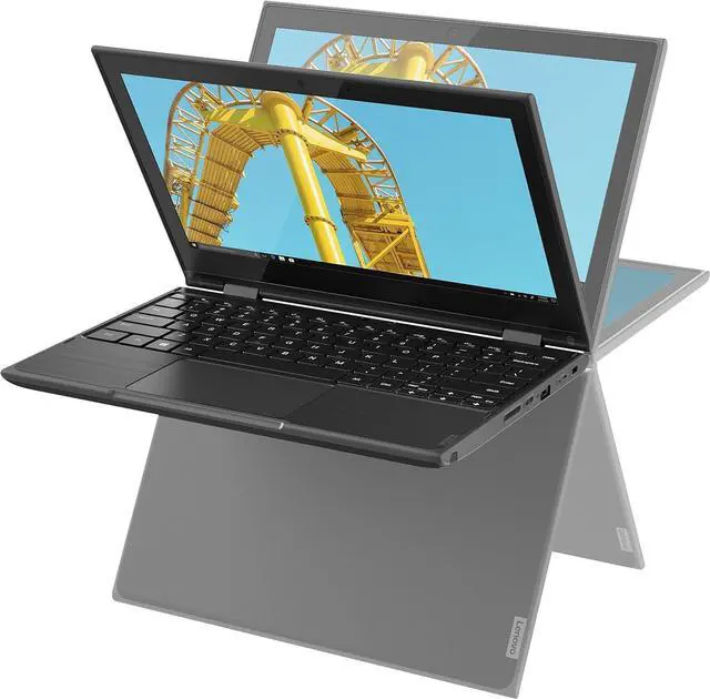 Alt view image 2 of 8 - Lenovo 300e Windows 2nd Gen 81M90002US 11.6" Touchscreen LCD 2 in 1 Notebook - Intel Celeron N4100 Quad-core (4 Core) 1.10 GHz - 4 GB LPDDR4 - 128 GB Flash Memory - Windows 10 Pro 64-bit (English) - 1366 x 768 - In-plane Switching (IPS) ...