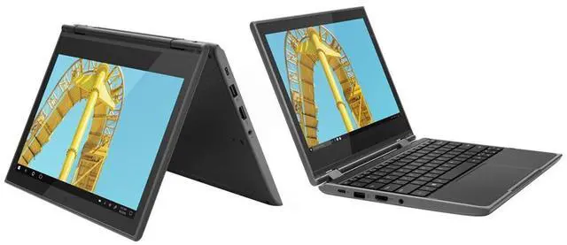 Alt view image 8 of 8 - Lenovo 300e Windows 2nd Gen 81M90002US 11.6" Touchscreen LCD 2 in 1 Notebook - Intel Celeron N4100 Quad-core (4 Core) 1.10 GHz - 4 GB LPDDR4 - 128 GB Flash Memory - Windows 10 Pro 64-bit (English) - 1366 x 768 - In-plane Switching (IPS) ...