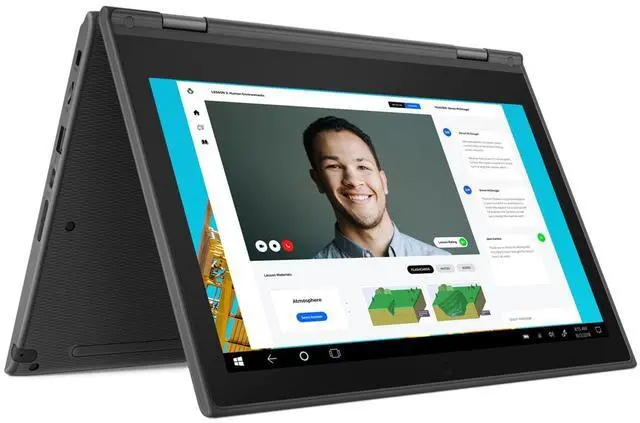 Alt view image 4 of 8 - Lenovo 300e Windows 2nd Gen 81M90002US 11.6" Touchscreen LCD 2 in 1 Notebook - Intel Celeron N4100 Quad-core (4 Core) 1.10 GHz - 4 GB LPDDR4 - 128 GB Flash Memory - Windows 10 Pro 64-bit (English) - 1366 x 768 - In-plane Switching (IPS) ...