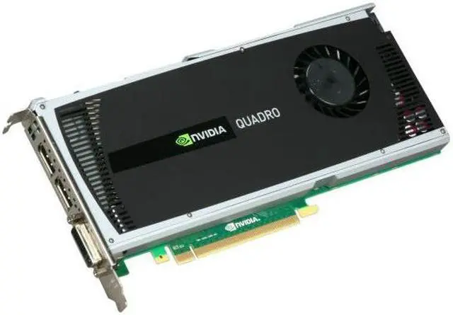 Alt view image 3 of 7 - nVidia Quadro 4000 2GB GDDR5 PCI-E x16 2.0 Graphics Video Card With DVI and DisplayPort Outputs 38XNM Standard Height Workstation Video Card