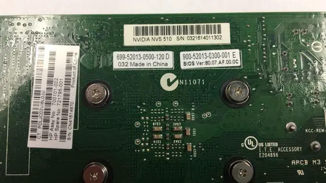 Alt view image 7 of 7 - nVidia Quadro NVS510 2GB / DDR3 / 4K, Quad monitor support / Video Graphics Card