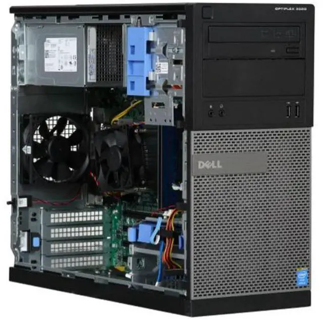 Alt view image 4 of 6 - Dell OptiPlex 7020 Tower PC - 4th Gen Intel Core i5-4570T 2.9GHz, 8GB Ram, NEW 240GB SSD + 320GB HDD, DVD-RW, Windows 10 Pro, Keyboard Mouse