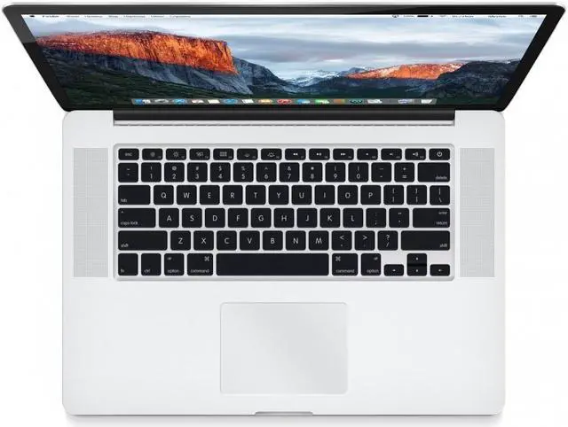 Alt view image 2 of 7 - Apple MacBook Pro 15" Retina - 2.5GHz Intel Core i7-4870HQ Quad, 16 GB RAM, 512 GB flash storage, AMD Radeon R9 M370X 2GB, Force Touch Trackpad, Mac OS X - A1398 MJLT2LL/A (Mid 2015) Wear/Tear