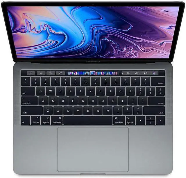 Alt view image 2 of 7 - Apple MacBook Pro "Core i7" 2.7 Touch Bar - 8th Gen Intel Core i7-8559U up to 4.50GHz, 16GB LPDDR3, 512GB SSD, 13.3" Retina True Tone Display - Space Gray A1989 MR9Q2LL/A BTO/CTO Mid-2018