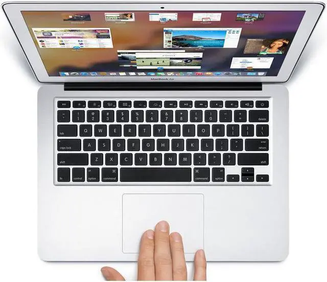 Alt view image 2 of 5 - Apple MacBook Air 13.3" Laptop - 5th Gen Intel Core i5-5250U 1.60GHz, 8 GB Mem, 128 GB SSD, Intel HD Graphics 6000, 1440 x 900, MacOS v10.14 MOJAVE - A1466 MJVE2LL/A