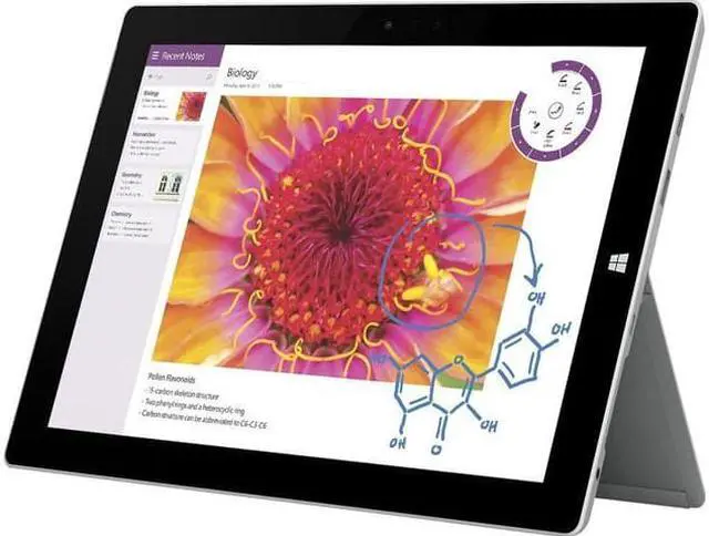 Alt view image 3 of 3 - Microsoft Surface 3 10.8 inch Tablet (Grade A) - Intel Atom x7-Z8700 (1.60 GHz), 4 GB Memory, 64 GB Storage, 10.8" FHD Touchscreen 1920 x 1280, Windows 10 Home, Keyboard & Charger Included