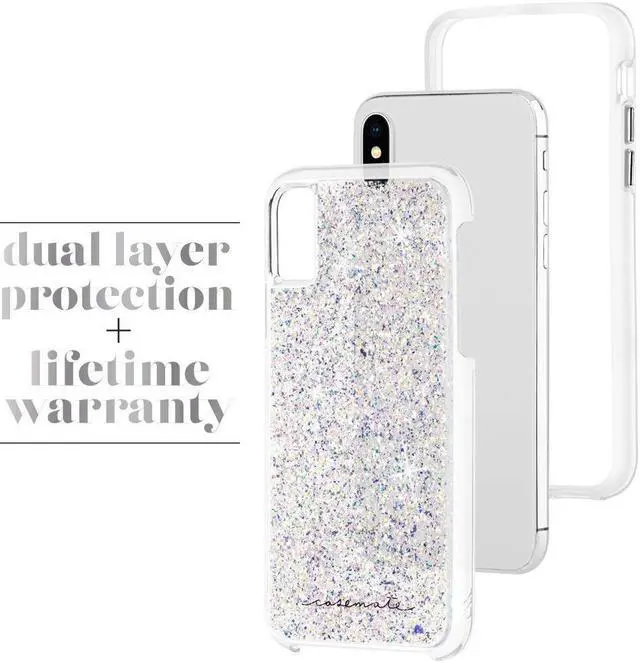 Alt view image 2 of 3 - Case-Mate Twinkle Case for iPhone X/XS in Stardust