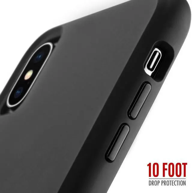 Alt view image 4 of 9 - Case-Mate Tough Case for iPhone X / Xs - Matte Black