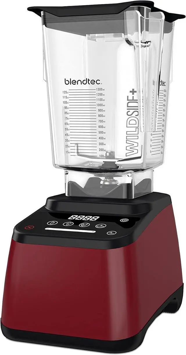 Main image of Blendtec Designer 625 Blender with WildSide+ Jar (90 oz), Professional-Grade Power, 4 Pre-Programmed Cycles, 6-Speeds, Sleek and Slim, Pomegranate