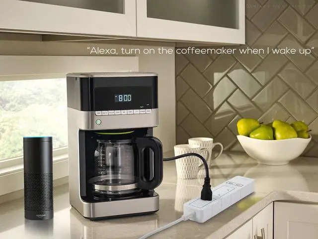 Alt view image 3 of 7 - LITEdge Wi-Fi Accessible Smart Power Strip, Triple AC Outlets with 2 USB Ports, Works with Amazon Alexa, No Hub Needed, Wireless Distance APP Control, Surge Protected