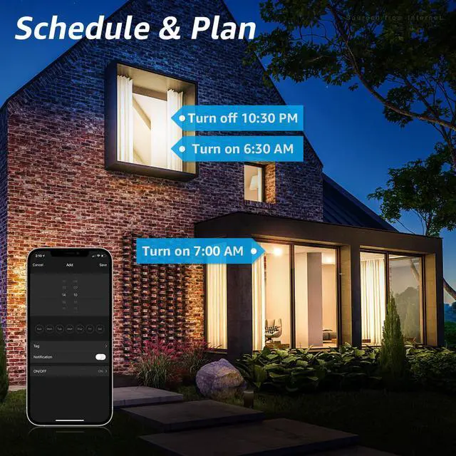 Alt view image 6 of 7 - TORCHSTAR 4 Pack BR30 Smart LED Light Bulbs, WiFi & Bluetooth, 60W Equiv, E26 Base, Works with Alexa Echo Google Home Assistant Siri for Indoors, 2000K-5000K RGBCW Full Color Changing Smart Bulb