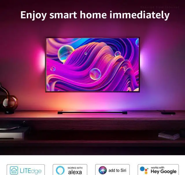 Alt view image 7 of 7 - LEONLITE 15.8IN LED Wall Sconce RGBCW & 5000K-2700K, Dimmable 26W Aluminum Up Down Modern Black,AC 100-265V Indoor & Outdoor IP65 for Bedside Mirror Party Decor, 50,000hrs Lifespan