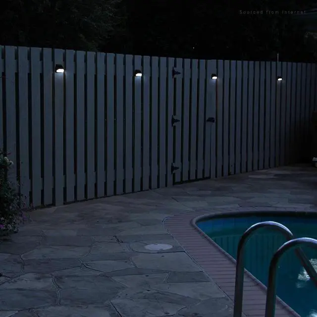 Alt view image 5 of 7 - TORCHSTAR Solar Deck Lights, Dusk-to-Dawn Solar Powered LED Fence Lights, 4000K Cool White, Waterproof Outdoor Step Light, Yard Stair Patio Decoration, Black, Pack of 6