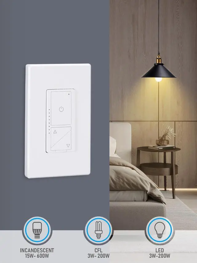Alt view image 5 of 7 - TORCHSTAR Smart Dimmer Wall Switch, Works with Siri, Google Assistant, Remote& Voice Control, APP Control, No Hub Required, Single Pole or 3 Way , ETL listed