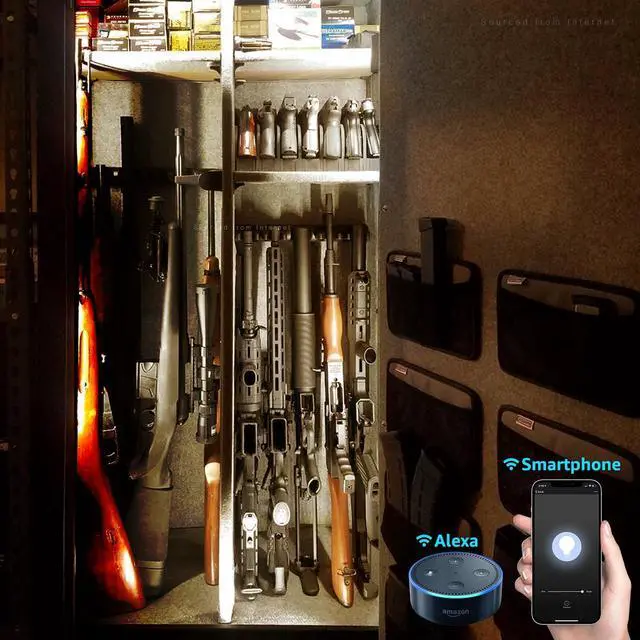 Alt view image 7 of 7 - TORCHSTAR Smart LED Light Bar Kit, Work with Alexa, 6 Linkable Light Bars, Smart Phone Control, 9W 12V, 3000K Warm White, UL Adapter for Under Cabinet, Under Counter, Gun Safe, Closet, Shelf, 6Pcs