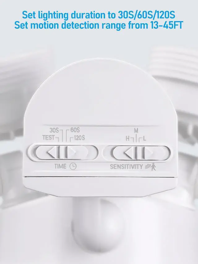 Alt view image 3 of 7 - LED Security Light, Motion Sensoring, Dusk to Dawn, 30°-80° Beam Angle, White