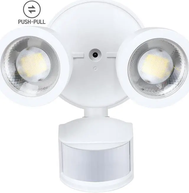 Main image of LED Security Light, Motion Sensoring, Dusk to Dawn, 30°-80° Beam Angle, White