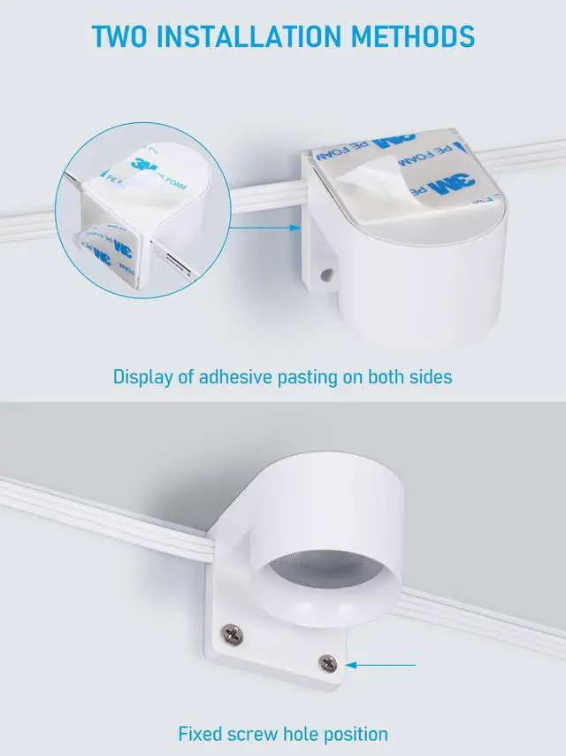 Alt view image 7 of 7 - 33ft LED Smart String Light, RGBCWIC Commercial Ambiance Light Fixture