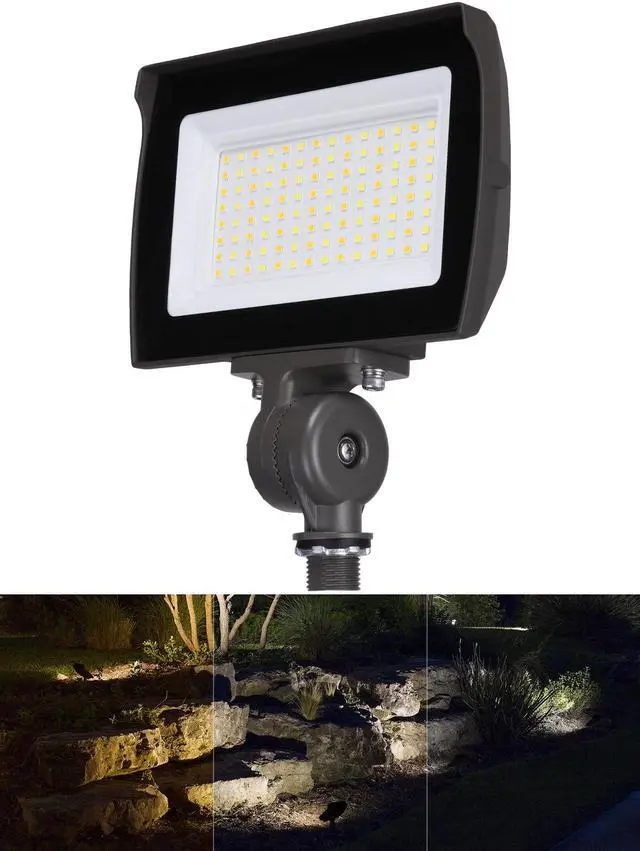 Main image of 3CCT LED Security Flood Light Outdoor, UL Listed, 30W/15W, 120/277V, Knuckle Mounted, IP65 Waterproof