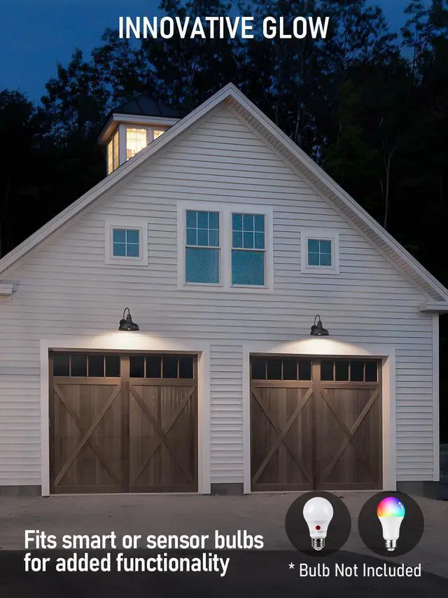 Alt view image 4 of 7 - 11 Inch Gooseneck Barn Light, Farmhouse Wall Sconce, E26 Base, Waterproof, ETL Listed