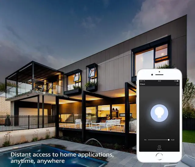 Alt view image 5 of 7 - 16.4 ft LED Strip Lights, Work with Alexa, Smart Phone APP Control, Flexible Wireless Tape Light, IP65 Waterproof Lighting Kit, 3000K Warm White