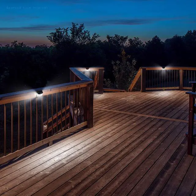 Alt view image 6 of 7 - 4 Pack 40 LED Outdoor Solar Lights, Wireless Solar Motion Sensor Light,  6500K Pure White, Waterproof Security Lighting for Garage, Porch, Driveway, Patio, Black