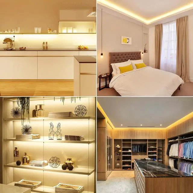 Alt view image 5 of 7 - COB LED Strip Light, DC 24V Bendable Tape Lights, 16.4 ft Cuttable Light, 504LEDs/M Uniform Glow, 3000K Warm White, Flexible LED Rope Light for Home, Bookcase, Counter, Cabinet, Bedroom