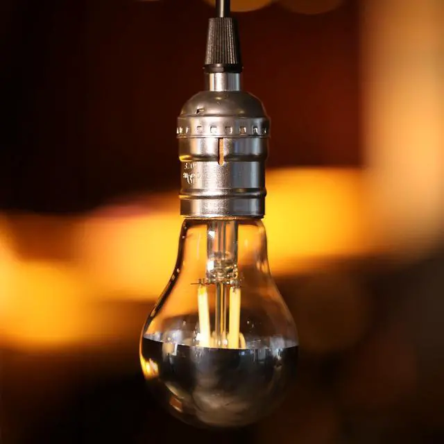 Alt view image 2 of 7 - 2 Pack A19 LED Dimmable Light Bulb, 4.5W(40W Eqv.), Anti Glare Half Chrome Bulbs, UL Listed, E26 Base, Vintage Edison Bulb for Bedroom, Kitchen, 2700K Soft White