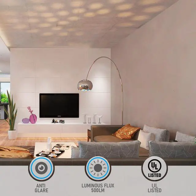 Alt view image 3 of 7 - 2 Pack A19 LED Dimmable Light Bulb, 4.5W(40W Eqv.), Anti Glare Half Chrome Bulbs, UL Listed, E26 Base, Vintage Edison Bulb for Bedroom, Kitchen, 2700K Soft White